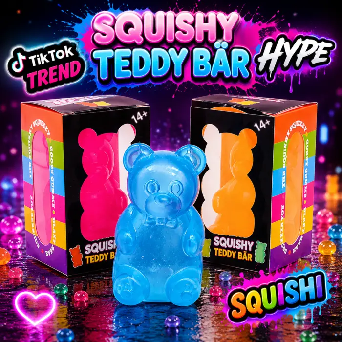 Bunte Squishy Teddybären